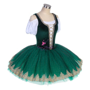 BLL564 Green Pre-professional Ballet Tutu