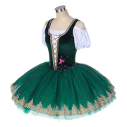 BLL564 Green Pre-professional Ballet Tutu