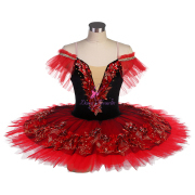 BLL562 Black & Red Pre-professional Ballet Tutu