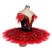BLL562 Black & Red Pre-professional Ballet Tutu