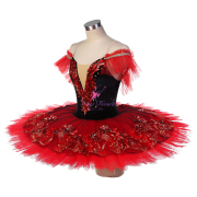 BLL562 Black & Red Pre-professional Ballet Tutu