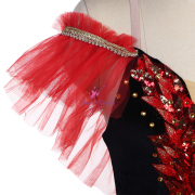 BLL562 Black & Red Pre-professional Ballet Tutu