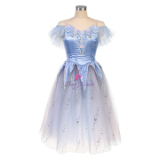 B24129 Blue Pharaoh's Daughter Act3 - Third River Variation Romantic Ballet Tutu