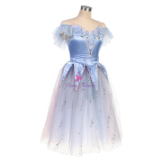 B24129 Blue Pharaoh's Daughter Act3 - Third River Variation Romantic Ballet Tutu