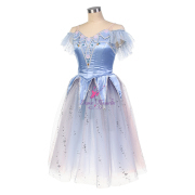 B24129 Blue Pharaoh's Daughter Act3 - Third River Variation Romantic Ballet Tutu