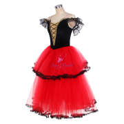 22562R Red Spanish Dance Romantic Ballet Tutu