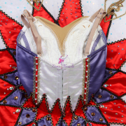 B25015 White Purple and Red Custom Size Made Tutu for Harlequinade Variation
