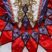 B25015 White Purple and Red Custom Size Made Tutu for Harlequinade Variation