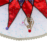 B25015 White Purple and Red Custom Size Made Tutu for Harlequinade Variation