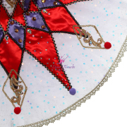 B25015 White Purple and Red Custom Size Made Tutu for Harlequinade Variation