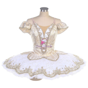 B24006 Light Girl & White Custom Size Made Tutu for Aurora's Wedding