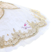 B24006 Light Girl & White Custom Size Made Tutu for Aurora's Wedding