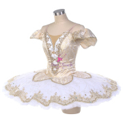 B24006 Light Girl & White Custom Size Made Tutu for Aurora's Wedding