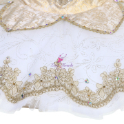 B24006 Light Girl & White Custom Size Made Tutu for Aurora's Wedding