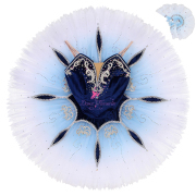 B25035 Ombre Blue Custom Size Made Tutu of Fairy of the Blue Flowers