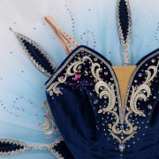 B25035 Ombre Blue Custom Size Made Tutu of Fairy of the Blue Flowers