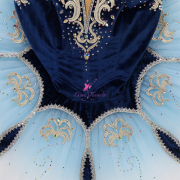 B25035 Ombre Blue Custom Size Made Tutu of Fairy of the Blue Flowers