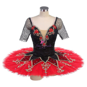 B24004 Red Custom Size Made Tutu for the role of Kitri in Don Quixote