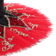 B24004 Red Custom Size Made Tutu for the role of Kitri in Don Quixote
