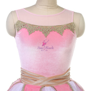 25012 Pink Velvet Long Ballet Costumes Romantic Tutus