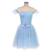 25016 Pale Blue Sequin Long Ballet Costumes Romantic Tutus