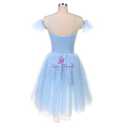 25016 Pale Blue Sequin Long Ballet Costumes Romantic Tutus