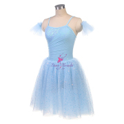 25016 Pale Blue Sequin Long Ballet Costumes Romantic Tutus