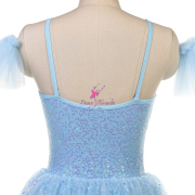 25016 Pale Blue Sequin Long Ballet Costumes Romantic Tutus