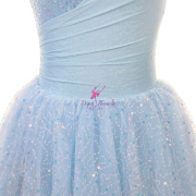 25016 Pale Blue Sequin Long Ballet Costumes Romantic Tutus
