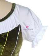 25017 Green Velvet and Pink Tulle Long Ballet Costumes Romantic Tutus