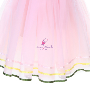 25017 Green Velvet and Pink Tulle Long Ballet Costumes Romantic Tutus