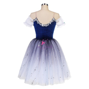 25013-02 Navy Velvet Long Ballet Costumes Romantic Tutus