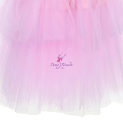 22035 Pink Velvet Top Bodice With Pink and hot Pink Tulle Romantic Tutu