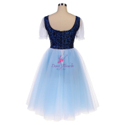 B25649 Navy Blue Romantic Ballet Tutu for Giselle Peasant Pas Variation