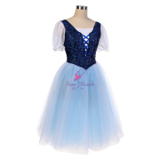 B25649 Navy Blue Romantic Ballet Tutu for Giselle Peasant Pas Variation