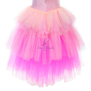 2203502 Pink Velvet Top Bodice With Pink and hot Pink Tulle Romantic Tutu