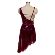 copy of 25132 Burgundy Lyrical Dance Costumes