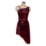 copy of 25132 Burgundy Lyrical Dance Costumes