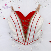 B25641 White & Red Custom Made Professional Ballet Tutus for Competiton