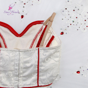 B25641 White & Red Custom Made Professional Ballet Tutus for Competiton