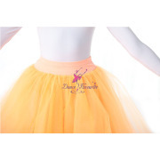 BLL00205 Orange Rehearsal Long Romantic ballet Tutu