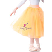 BLL00205 Orange Rehearsal Long Romantic ballet Tutu