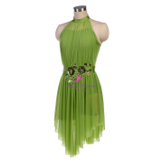 25136 Moss Green Lyrical Dance Costumes