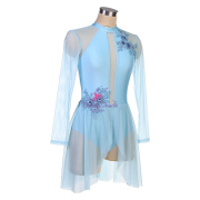 25137 Pale Blue Lyrical Dance Costumes