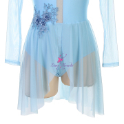 25137 Pale Blue Lyrical Dance Costumes