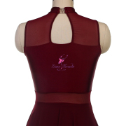 25135 Burgundy Lyrical Dance Costumes