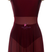 25135 Burgundy Lyrical Dance Costumes
