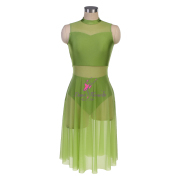 25135 Moss Green Lyrical Dance Costumes