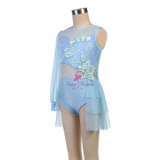 25113 Pale Blue Lyrical Dance Costumes
