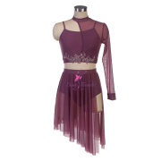 25129 Dusty Mauve Lyrical Dance Costumes